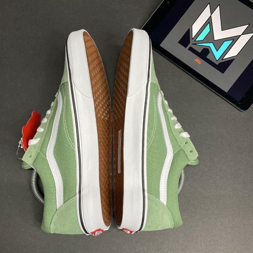Vans Old Skool Shale Green White VN0A3WKT4G6 Men’s Sizes VTG Vintage Rare - Picture 10 of 12